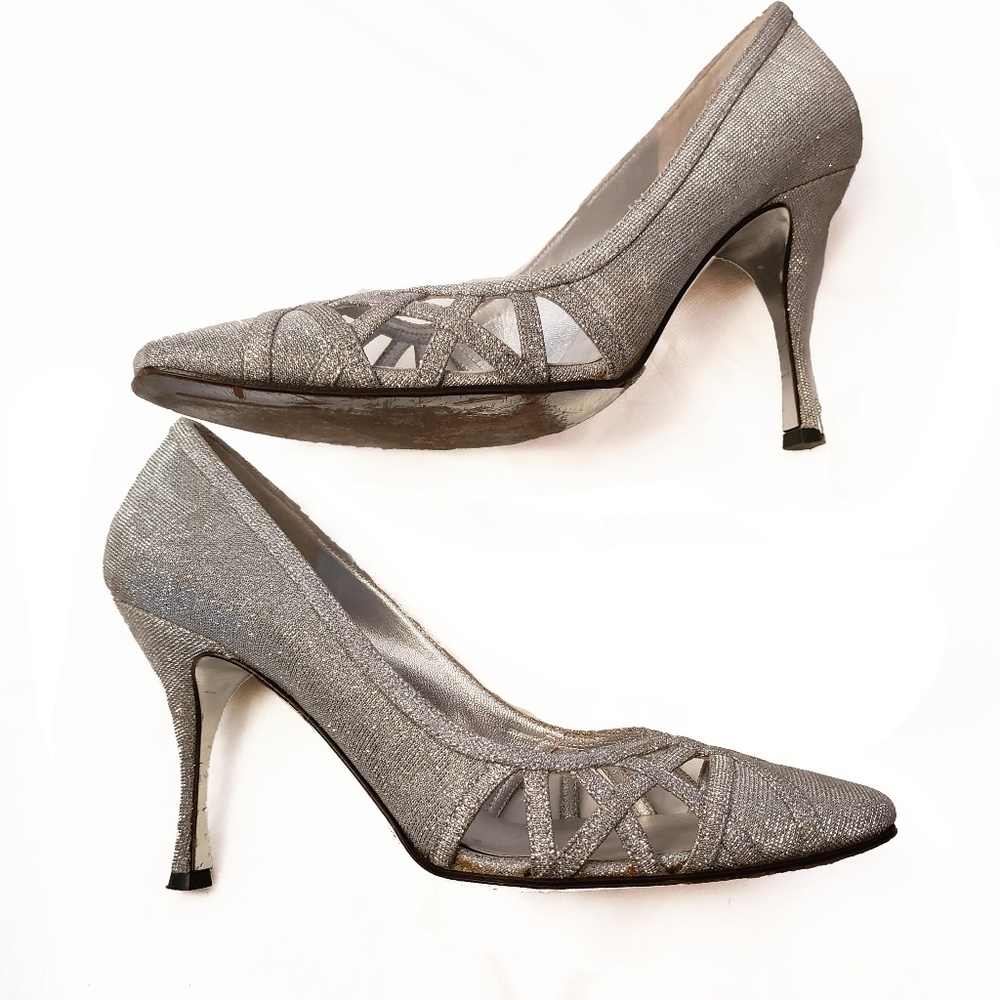 3" Dolce Gabbana Silver Size 6